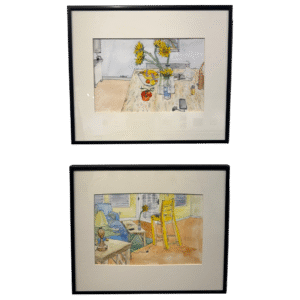 A Pair of Sunflowers in Kombucha Bottles