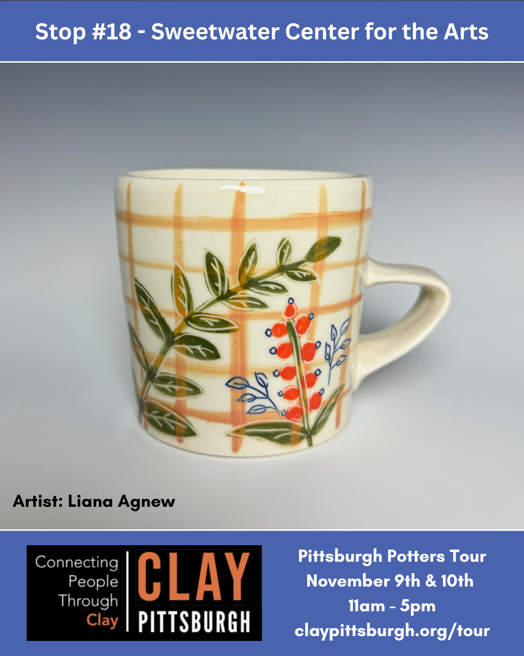 Clay Pittsburgh Potters Tour November 10th