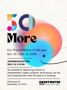 Black and White Modern Art Exhibition Poster