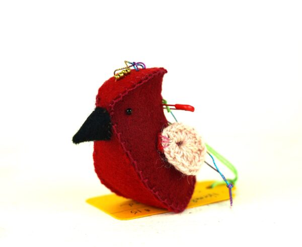 Songbird Ornament, Red