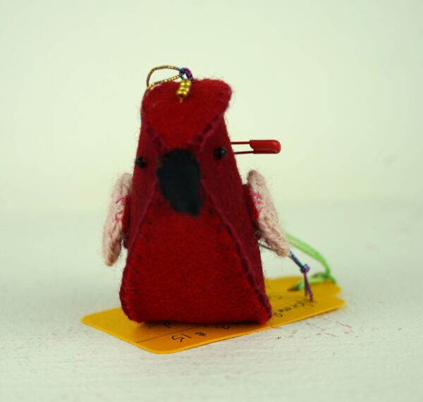 Songbird Ornament, Red