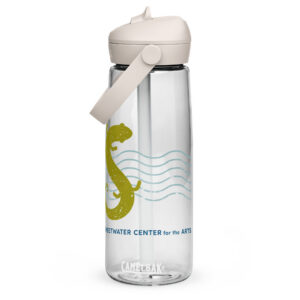 Flip straw water bottle